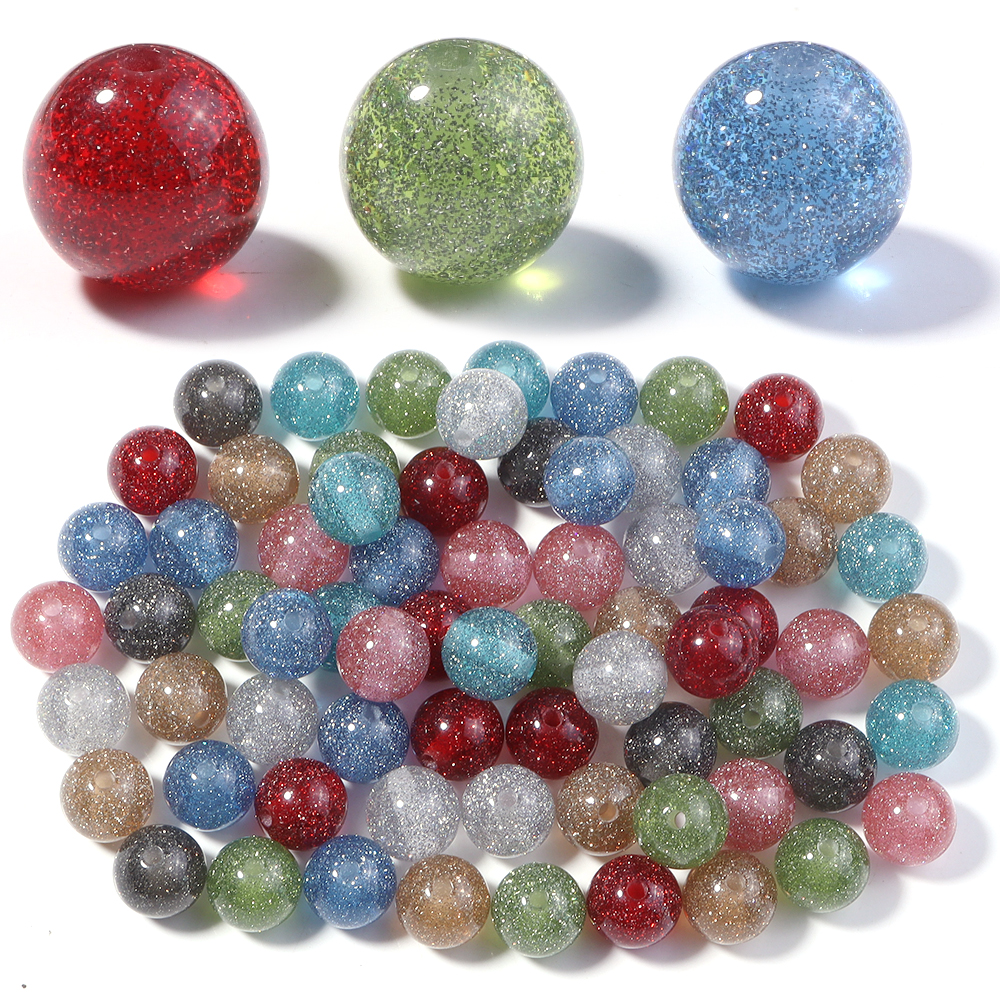 Resin Craft Projects - 20pcs/lot Colorful Gypsophila Resin Beads Sparkle