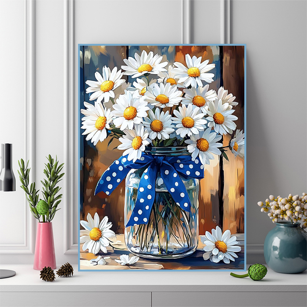 Resin Craft For Beginners - Flower Diamond Mosaic Daisy Pattern for