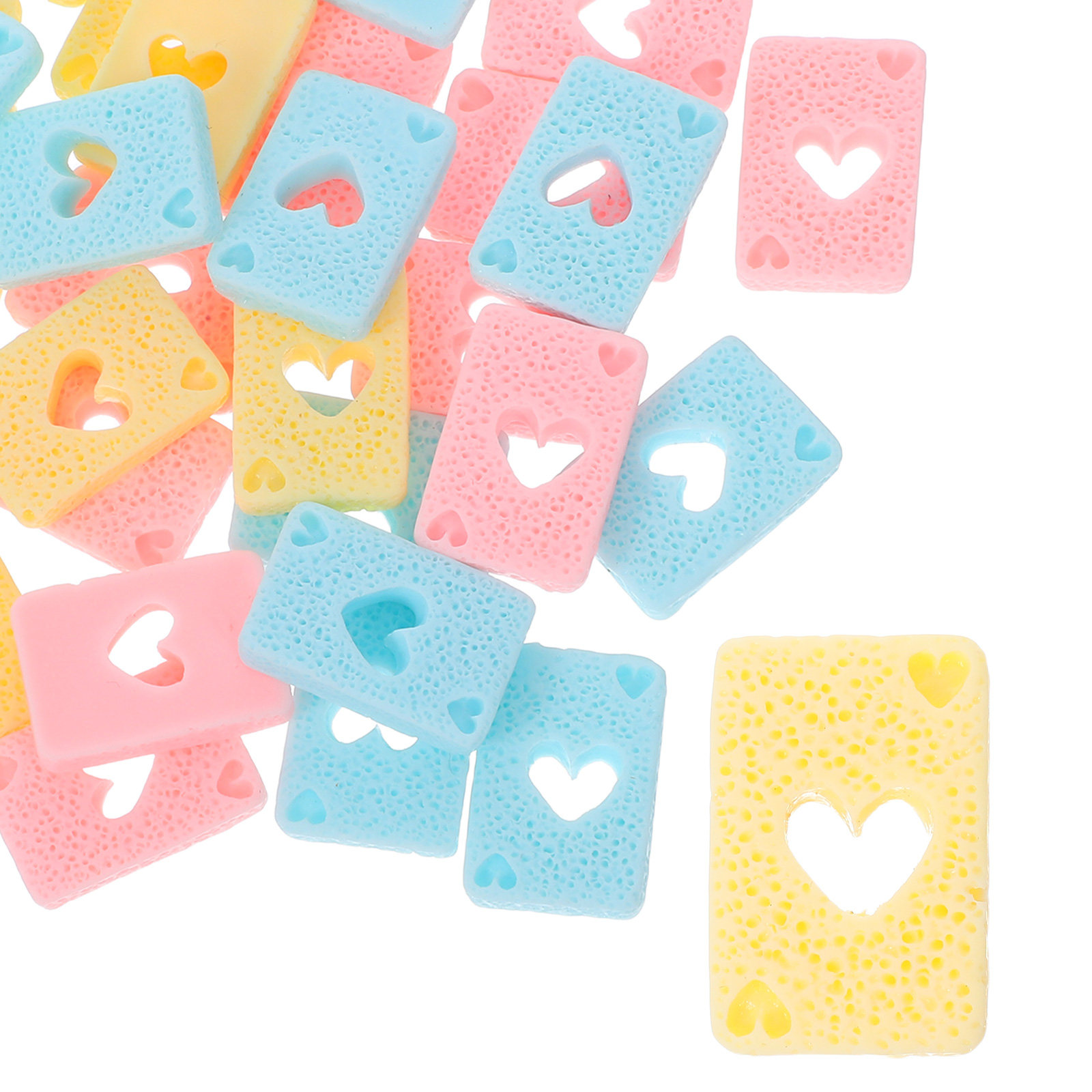 Resin Crafts Diy - 30Pcs Resin Poker Charms Macaron Palette