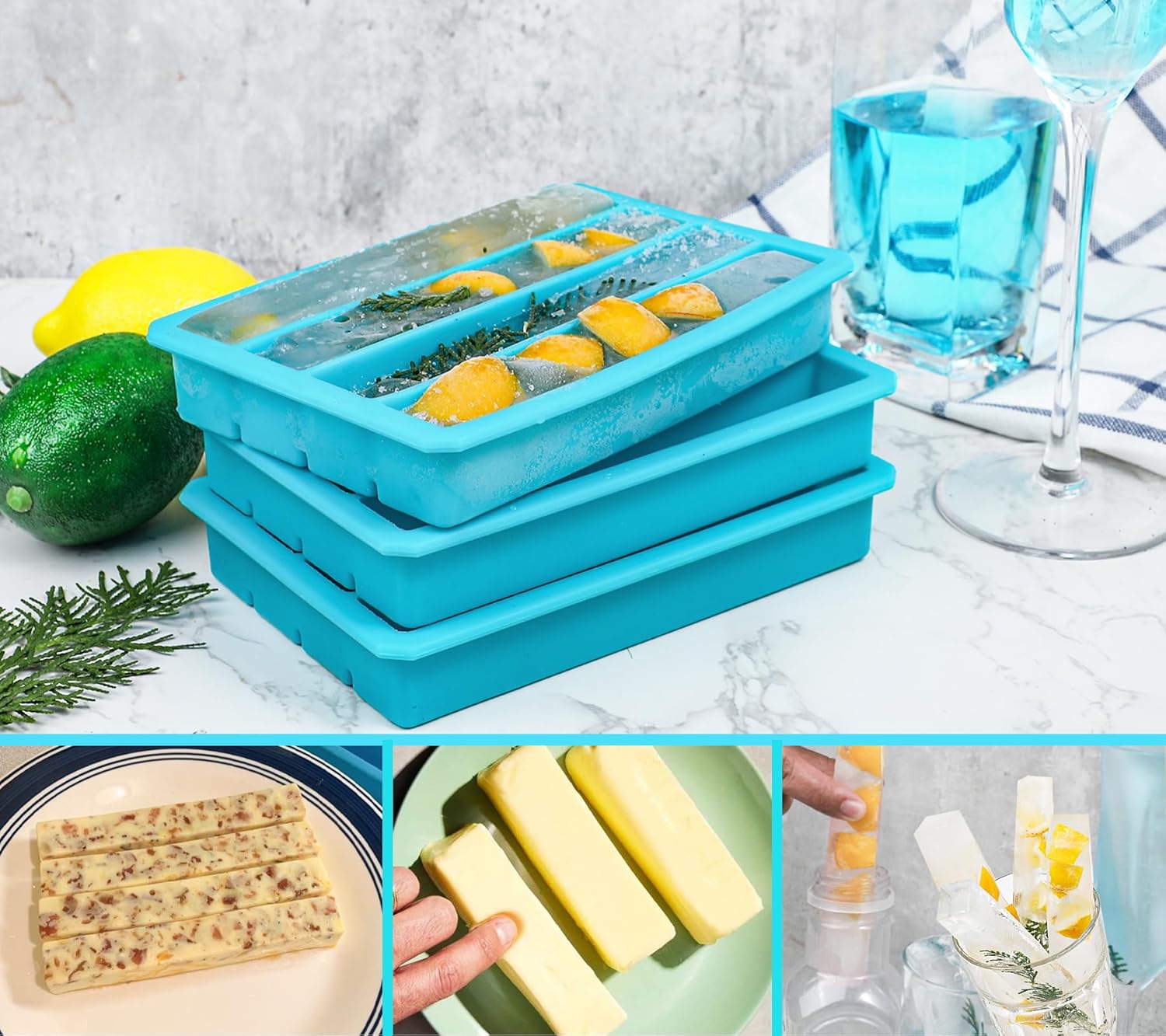 Long Ice Cube Sticks Mold for  - Silicone Mold Tray recension och pris