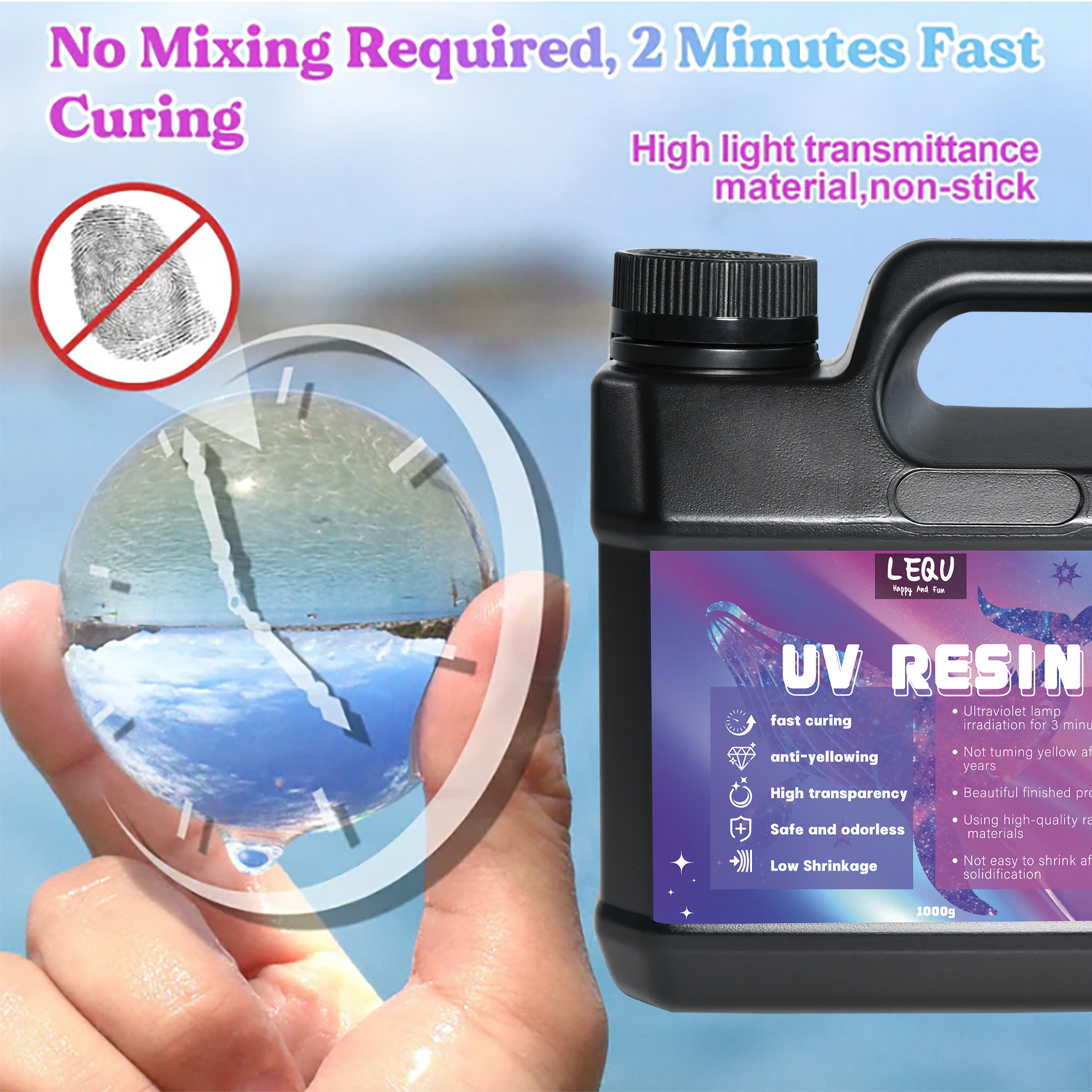 Bulk UV Resin Crystal Clear La - Resin Jewelry Kit recension och pris