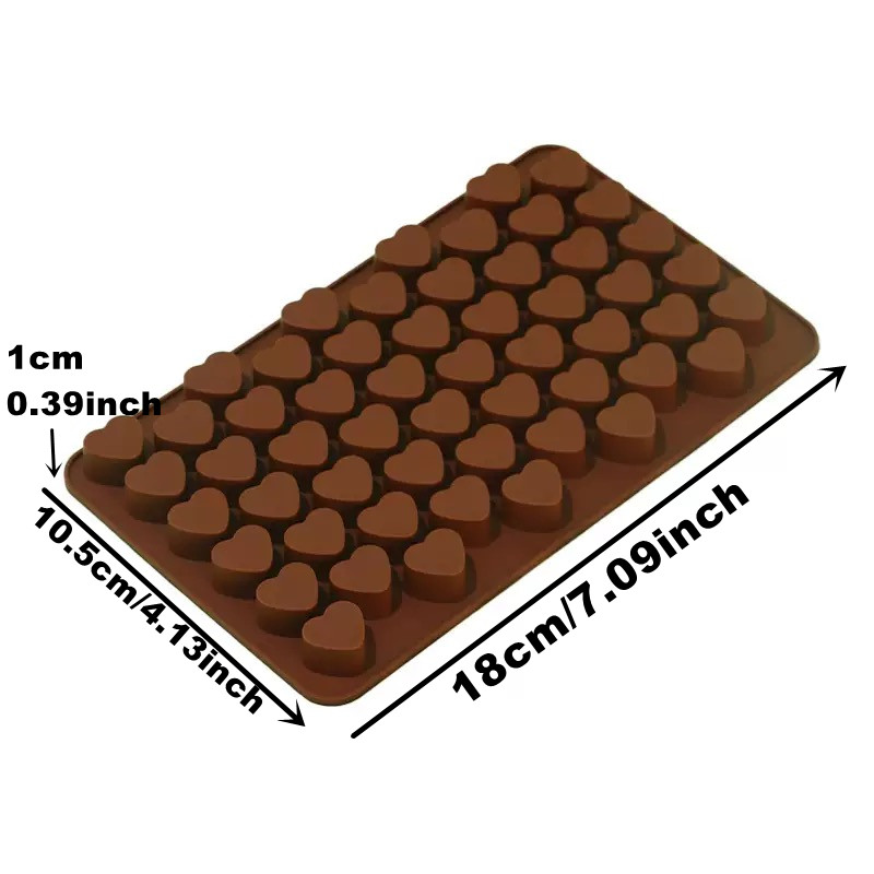 55Cavities Small Heart Silicon - Silicone Mold Tray recension och pris