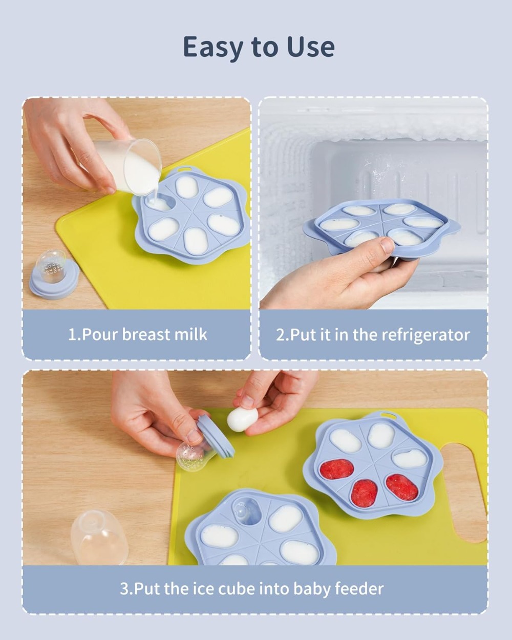 Silicone Baby Fruit Food Feede - Silicone Mold Tray recension och pris