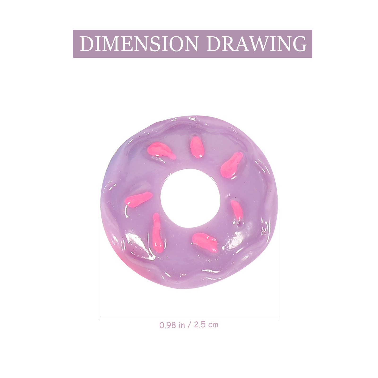 30Pcs Mini Donut Resin Ornamen - Resin Craft Supplies recension och pris