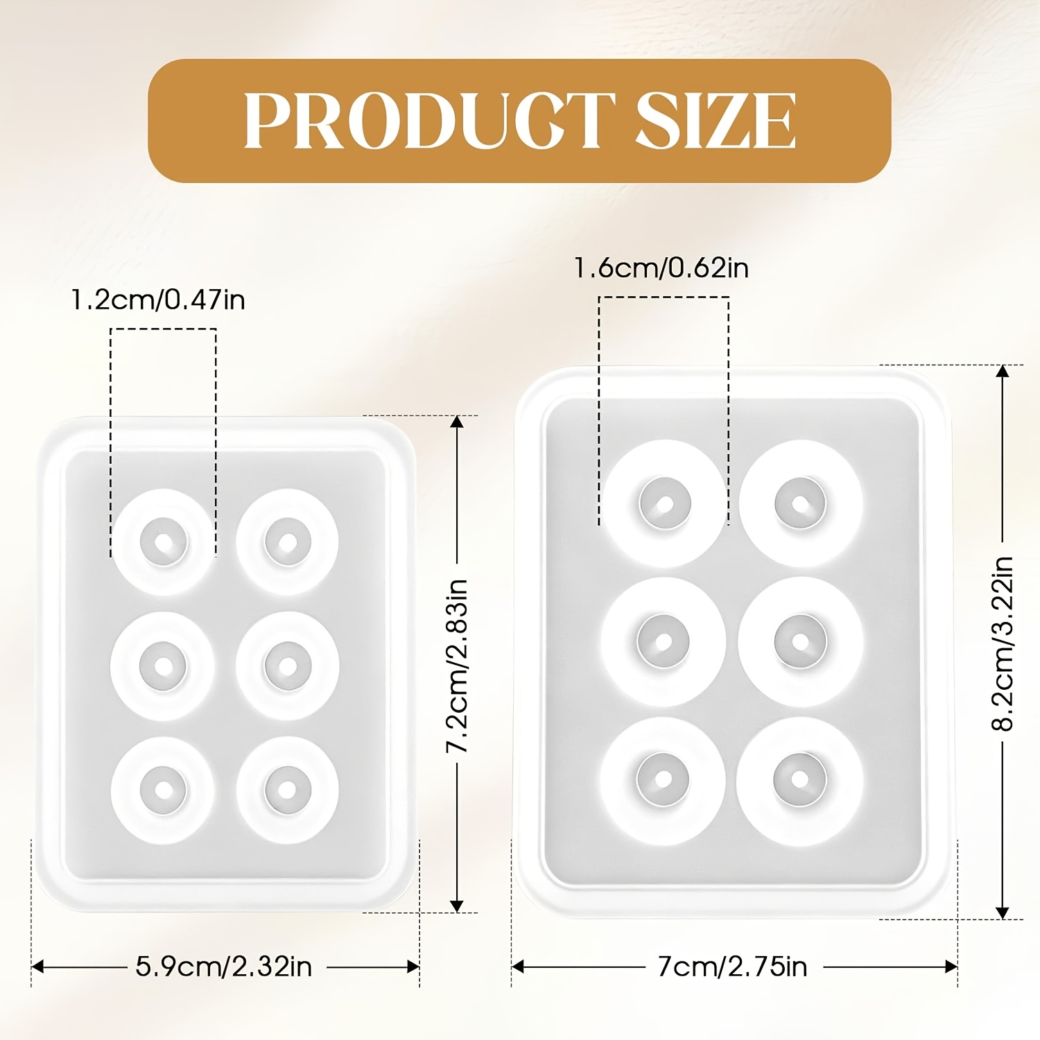 Two perforated spherical silic - Resin Jewelry Kit recension och pris