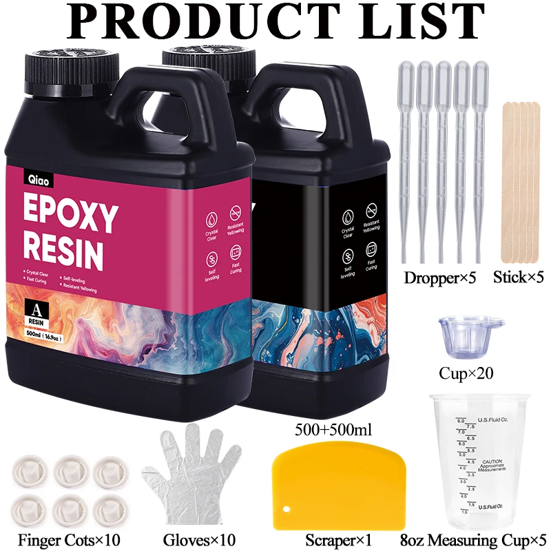 500ml 1000ml Easy Mixing Epoxy - Epoxy Uv Resin Kit recension och pris