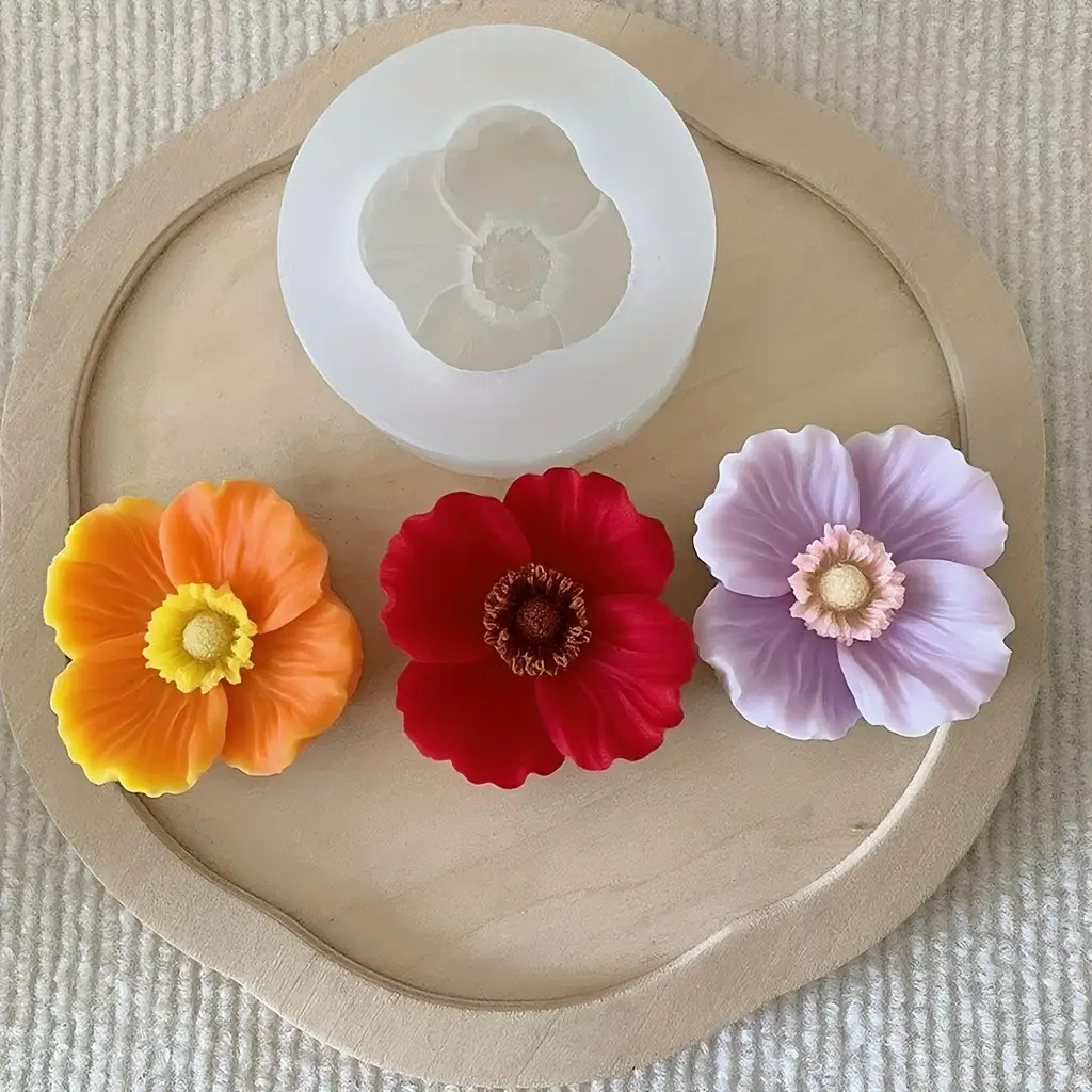 Flower Silicone Candle Mold, C - Resin Craft Ideas recension och pris