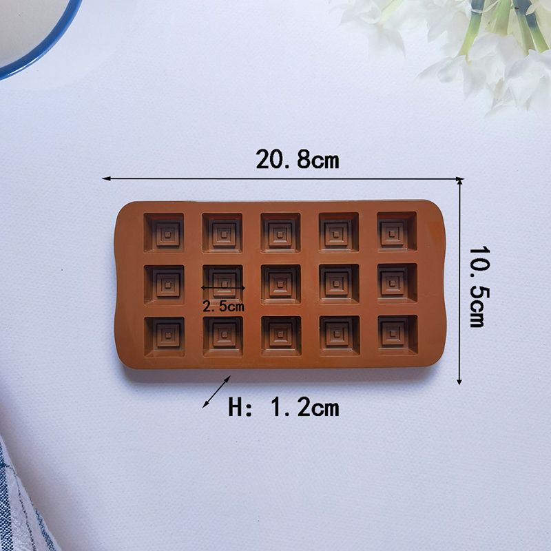 Classical Chocolate Mold Squar - Silicone Mold Tray recension och pris