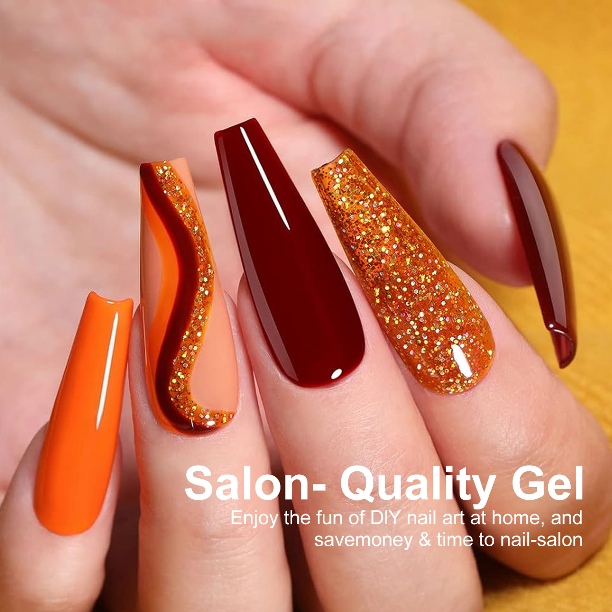 LIMEGIRL 18 PCS Gel Nail Polis - Resin Glitter Pack recension och pris