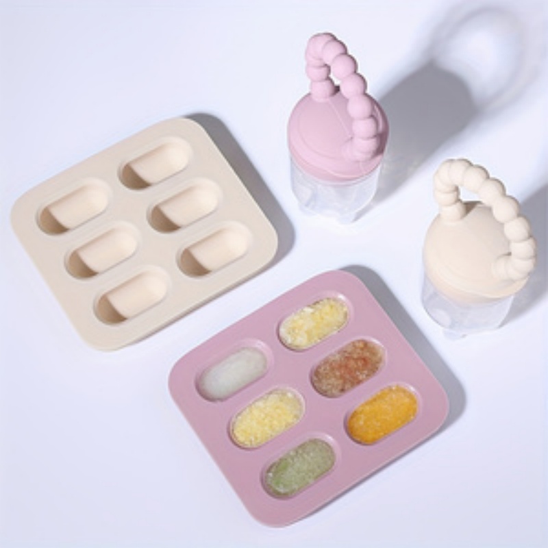 2pcs/set Baby Feeding Set: Fru - Silicone Mold Tray recension och pris