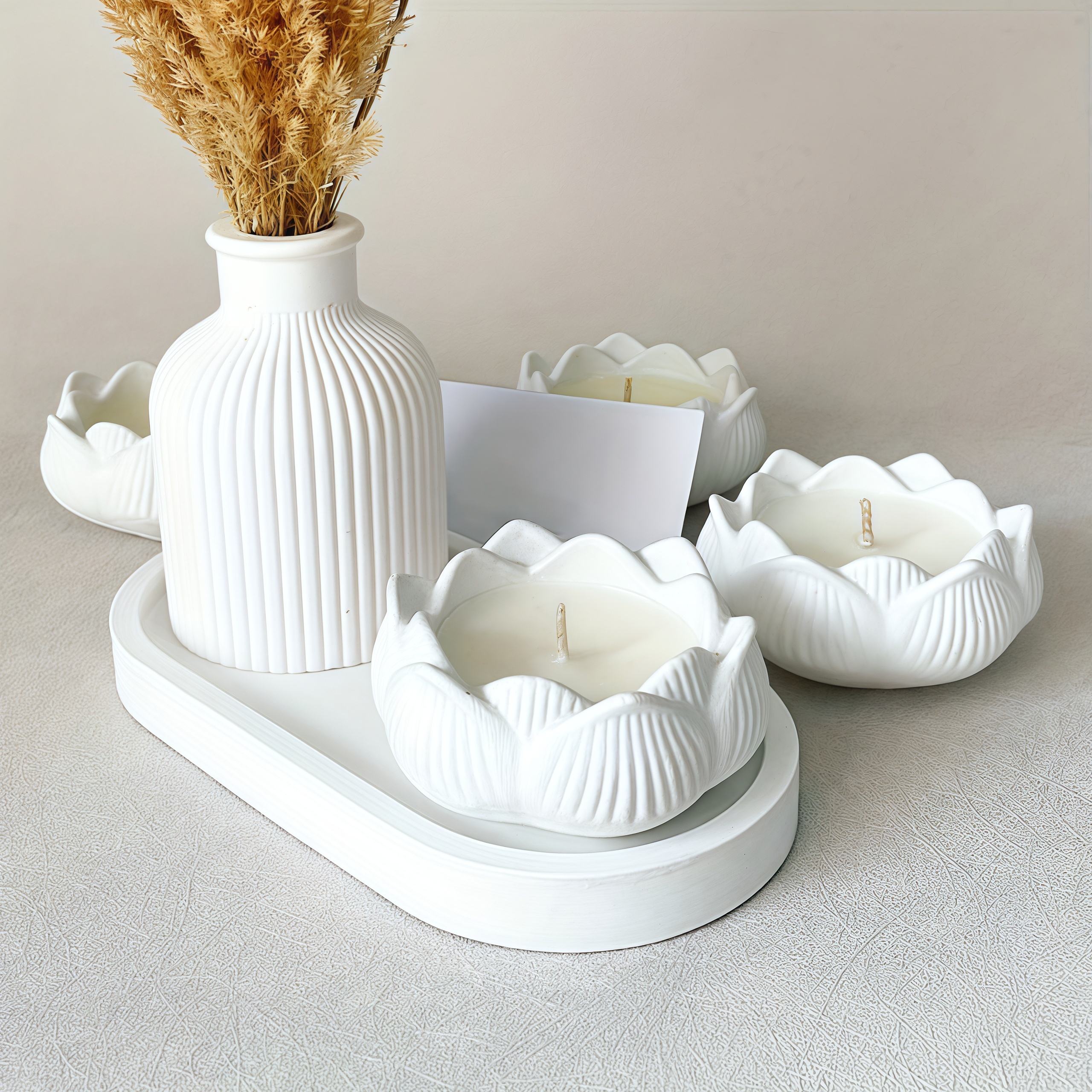 3pcs Silicone Mold Vases, Oval - Serving Tray Mold recension och pris