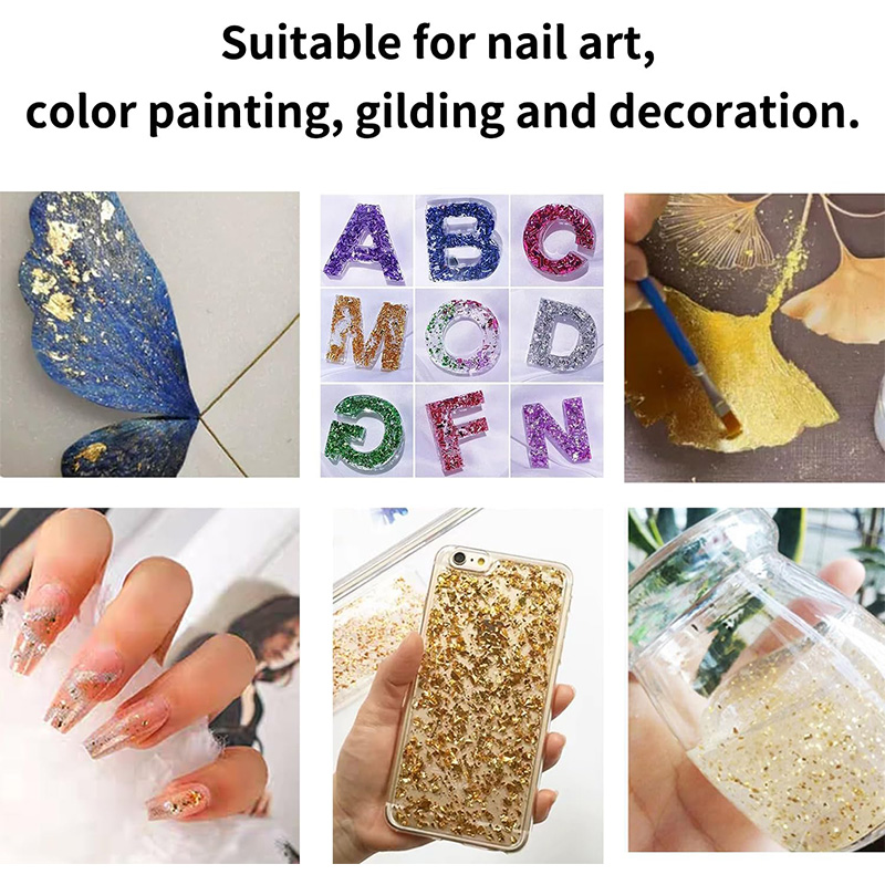 20 Pcs Gold Leaf Sheets: Versa - Gold Foil Flakes recension och pris