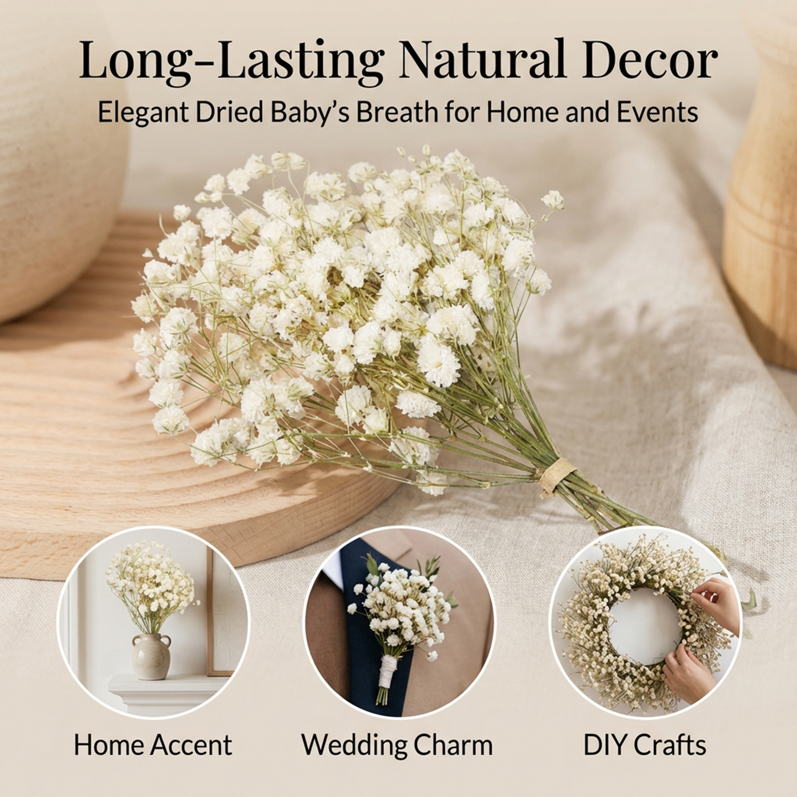 Preserved Mini Flower Bouquet  - Dried Flower Bulk recension och pris