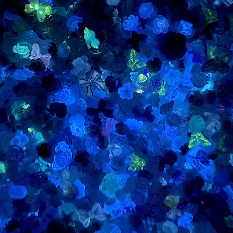 50pcs/pack Luminous Light Resi - Resin Glitter Pack recension och pris