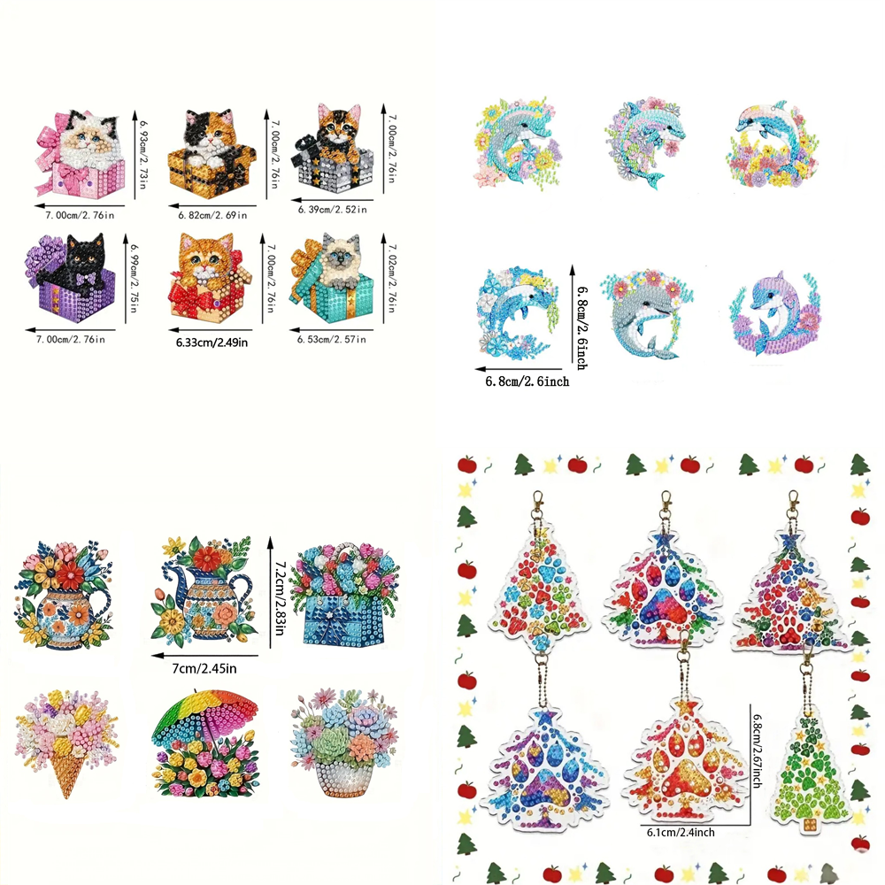 6-piece DIY Diamond Keychain - - Resin Craft Ideas recension och pris
