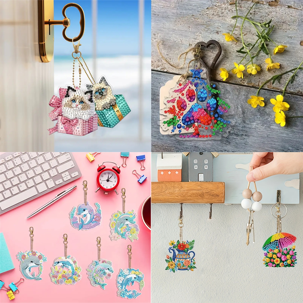 6-piece DIY Diamond Keychain - - Resin Craft Ideas recension och pris