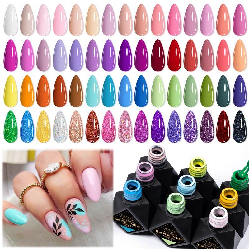 6Pcs/Set 10ML Gel Nail Polish  - Resin Glitter Pack recension och pris