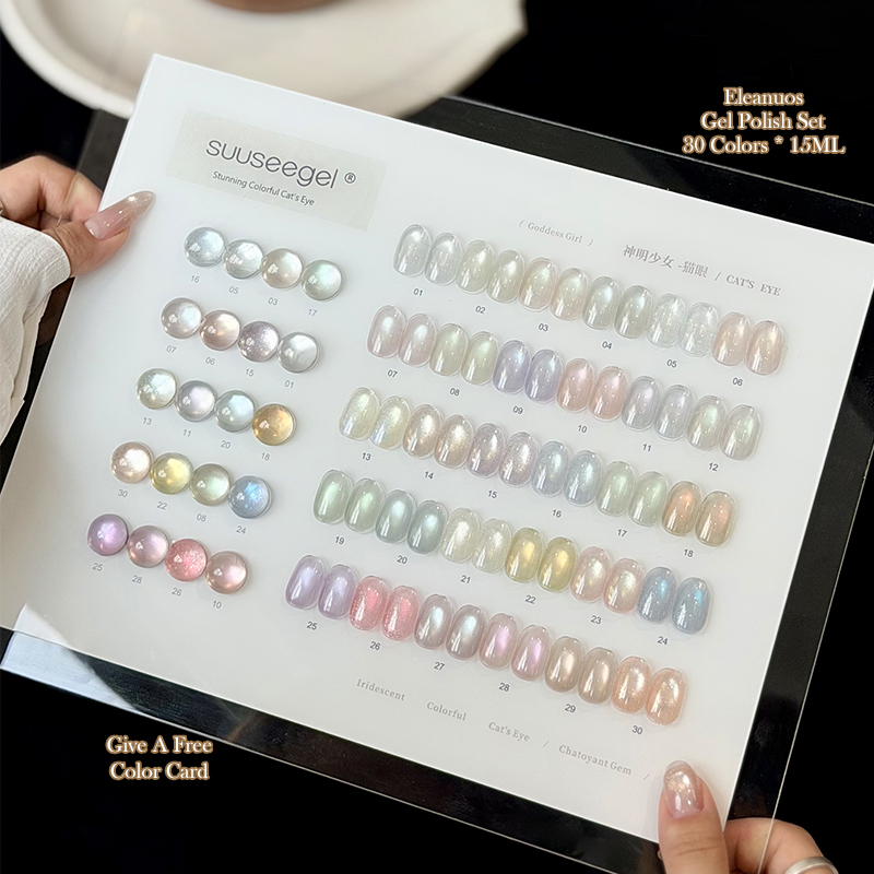 Sheer Cat Eye Gel Polish 30 Co - Resin Glitter Pack recension och pris