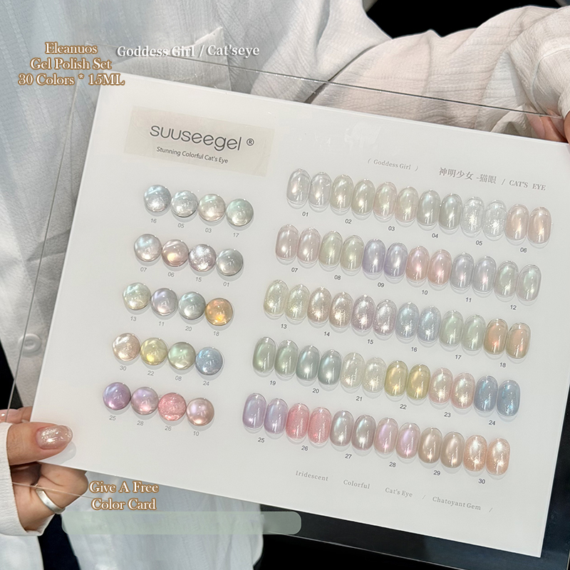 Sheer Cat Eye Gel Polish 30 Co - Resin Glitter Pack recension och pris