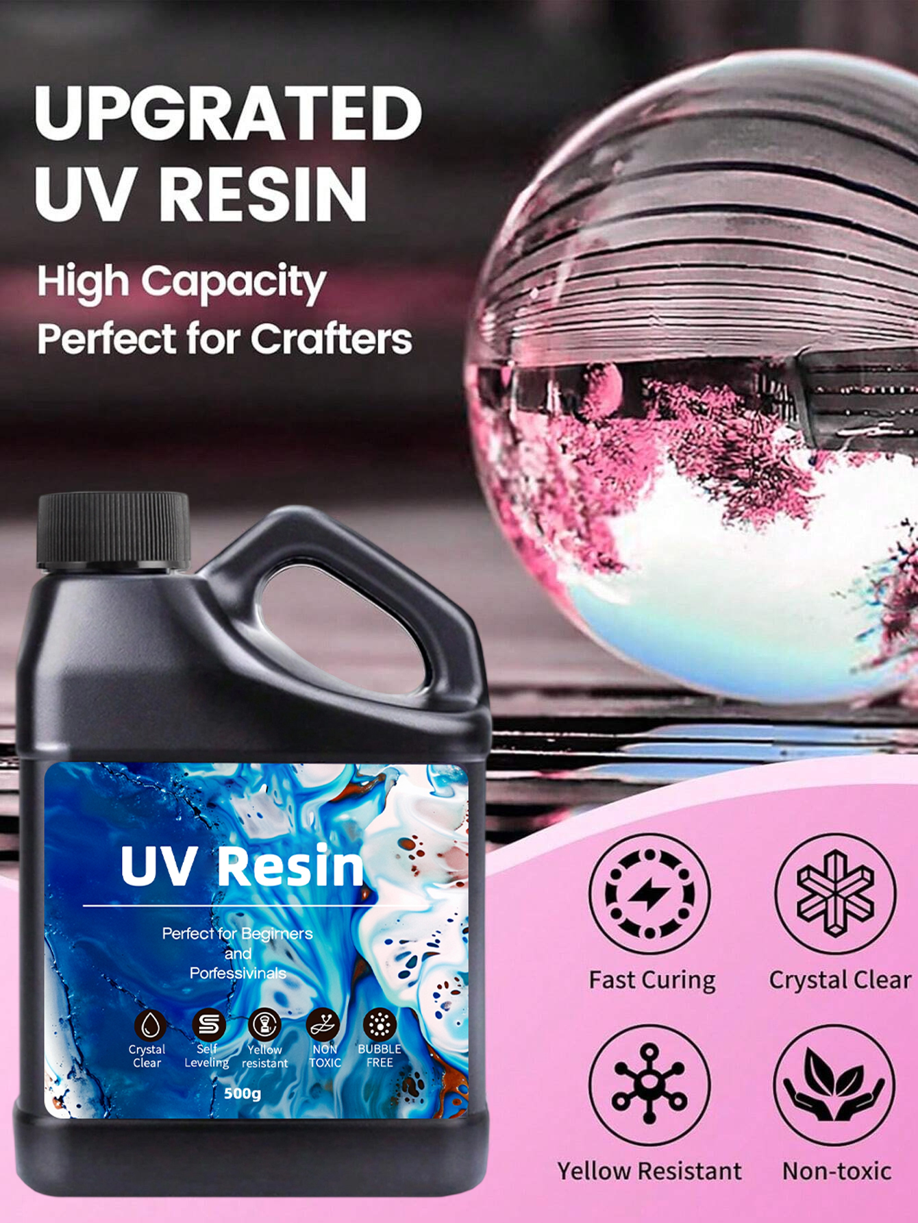 UV Resin 500-1000g -Bulk Upgra - Epoxy Uv Resin Kit recension och pris