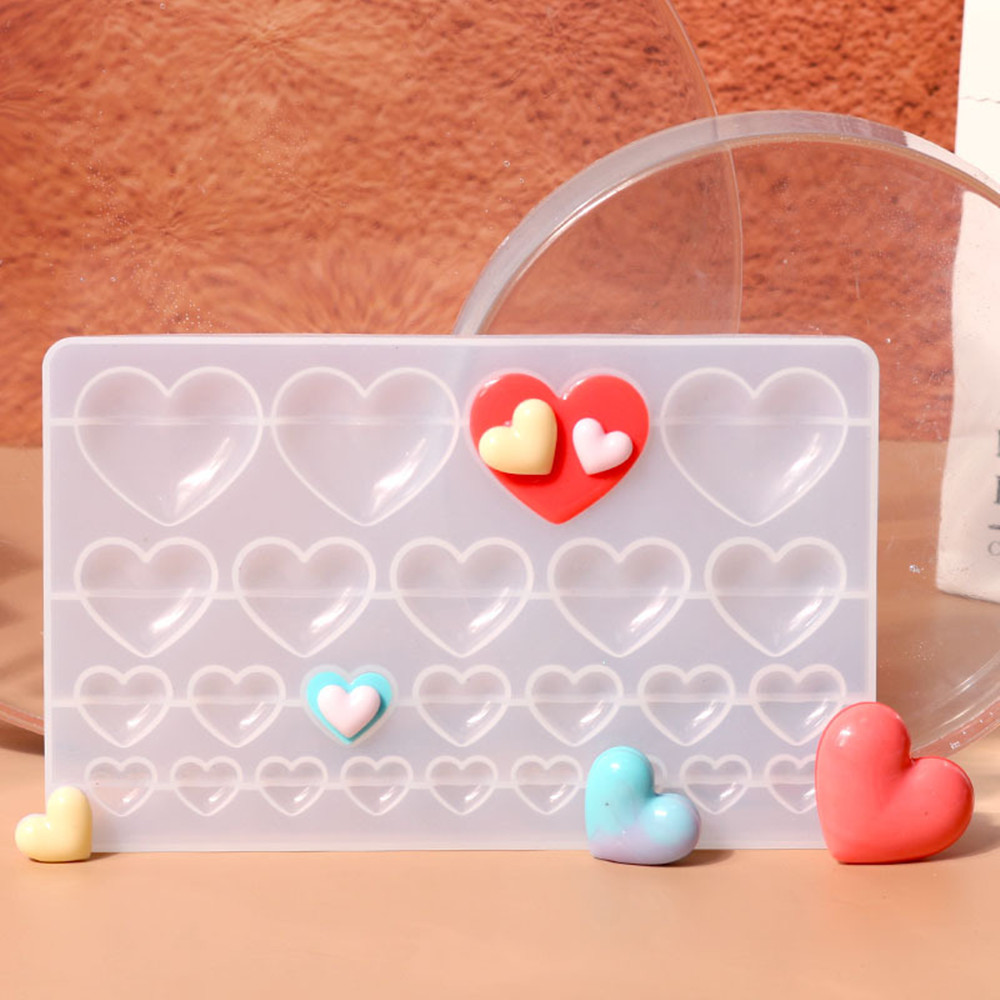 Love Heart Silicone Mold Jewel - Resin Craft Ideas recension och pris