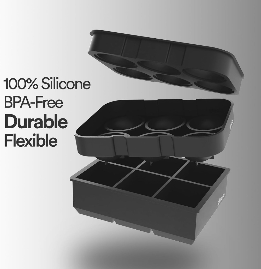 Silicone Ice Cube Trays – Larg - Silicone Mold Tray recension och pris