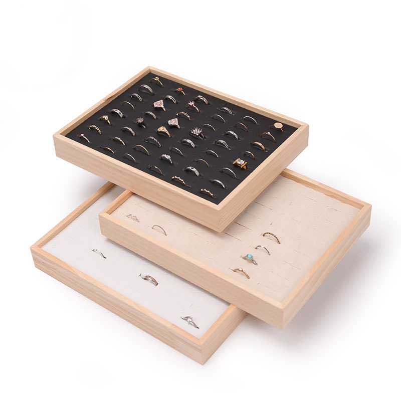 Fashion Simple 48 Slots Rings  - Wood Ring Blank recension och pris