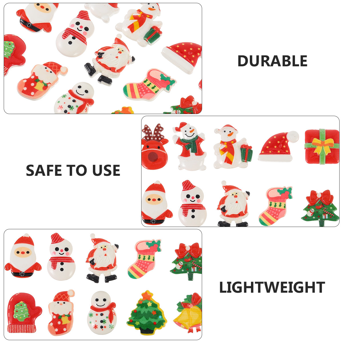 30Pcs Christmas Cartoon Resin  - Resin Crafts Diy recension och pris