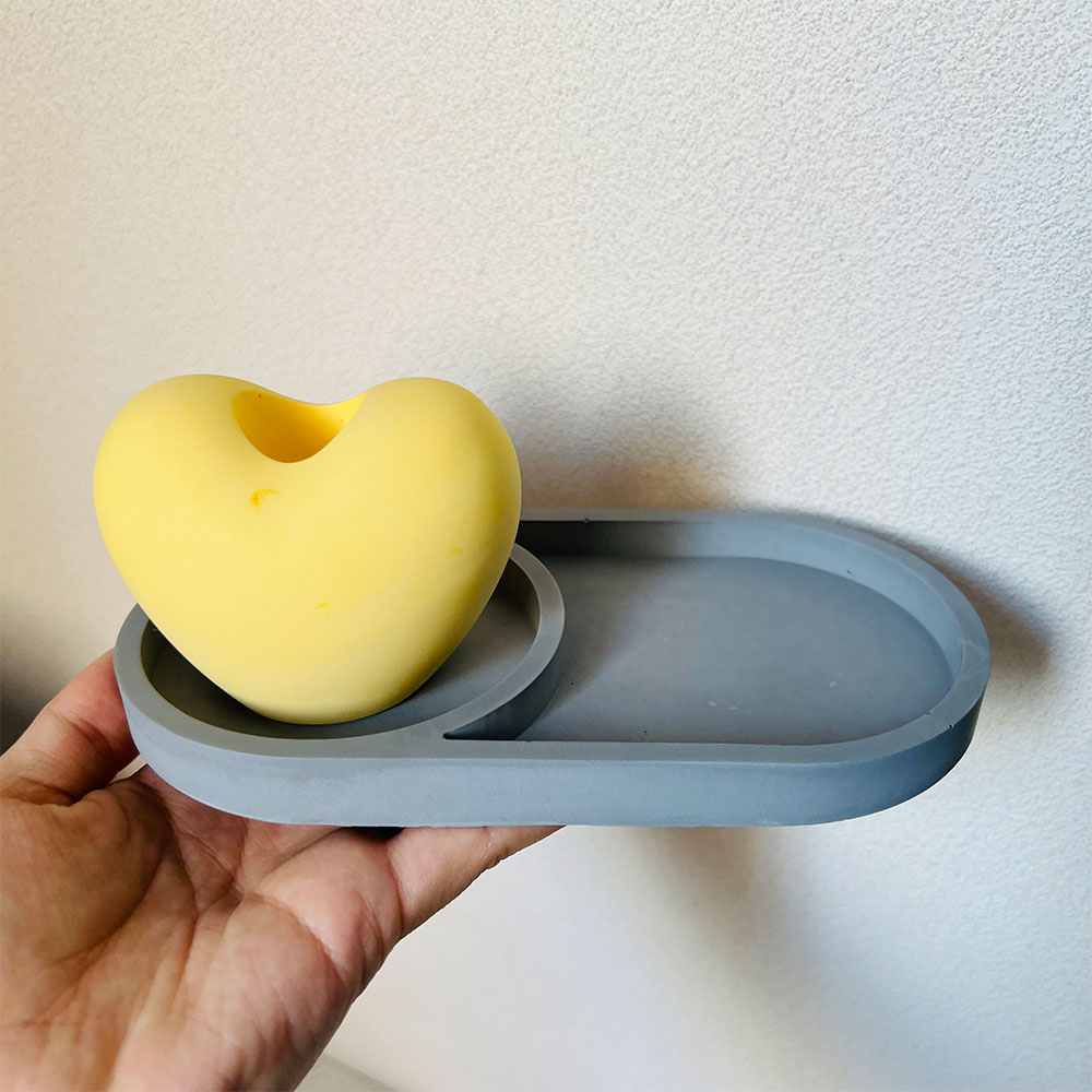 Oval Storage Tray Concrete Mol - Serving Tray Mold recension och pris