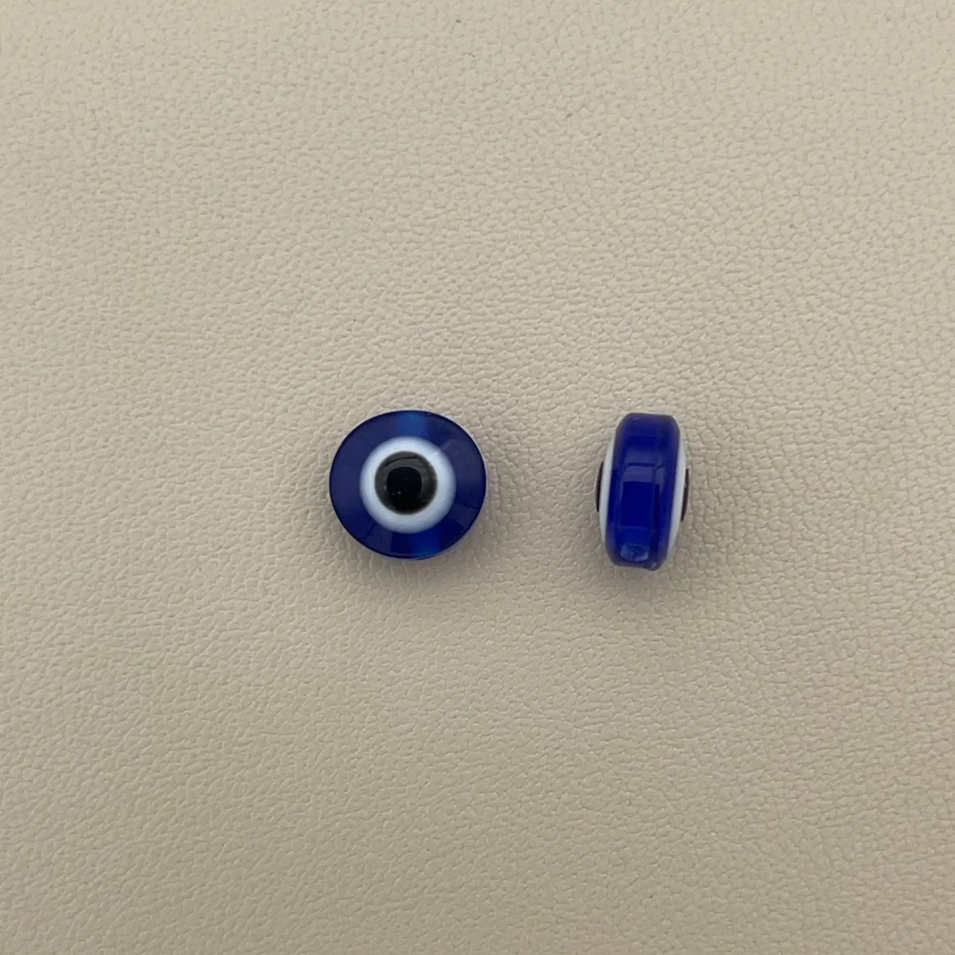 200pcs 8mm Blue Evil Eye Beads - Resin Craft Projects recension och pris