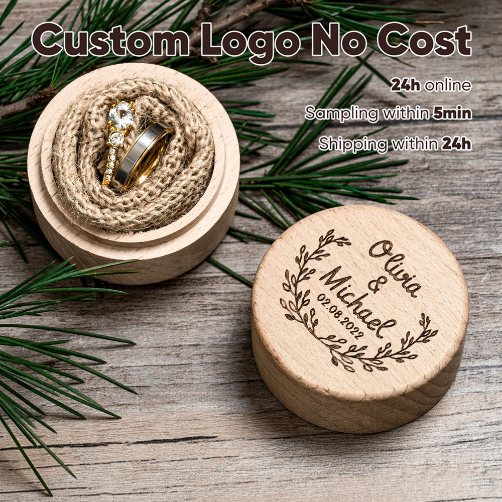 Free Personalized Wedding Ring - Wood Ring Blank recension och pris
