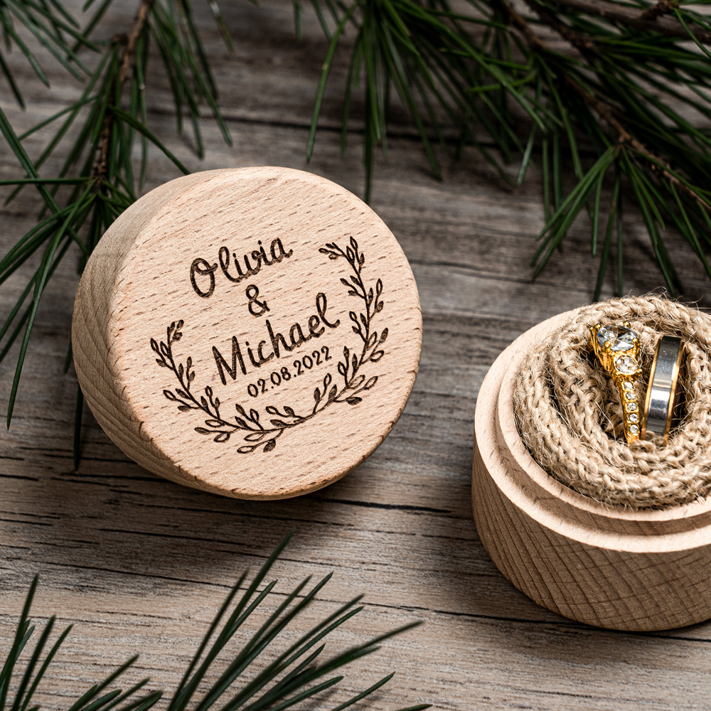 Free Personalized Wedding Ring - Wood Ring Blank recension och pris