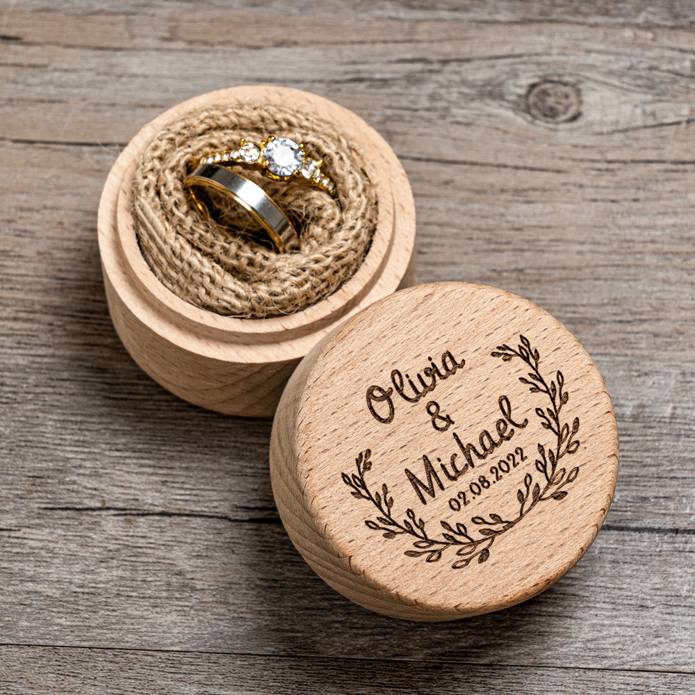 Free Personalized Wedding Ring - Wood Ring Blank recension och pris