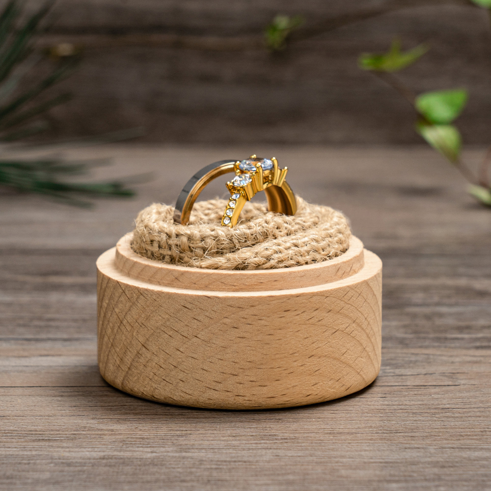 Free Personalized Wedding Ring - Wood Ring Blank recension och pris