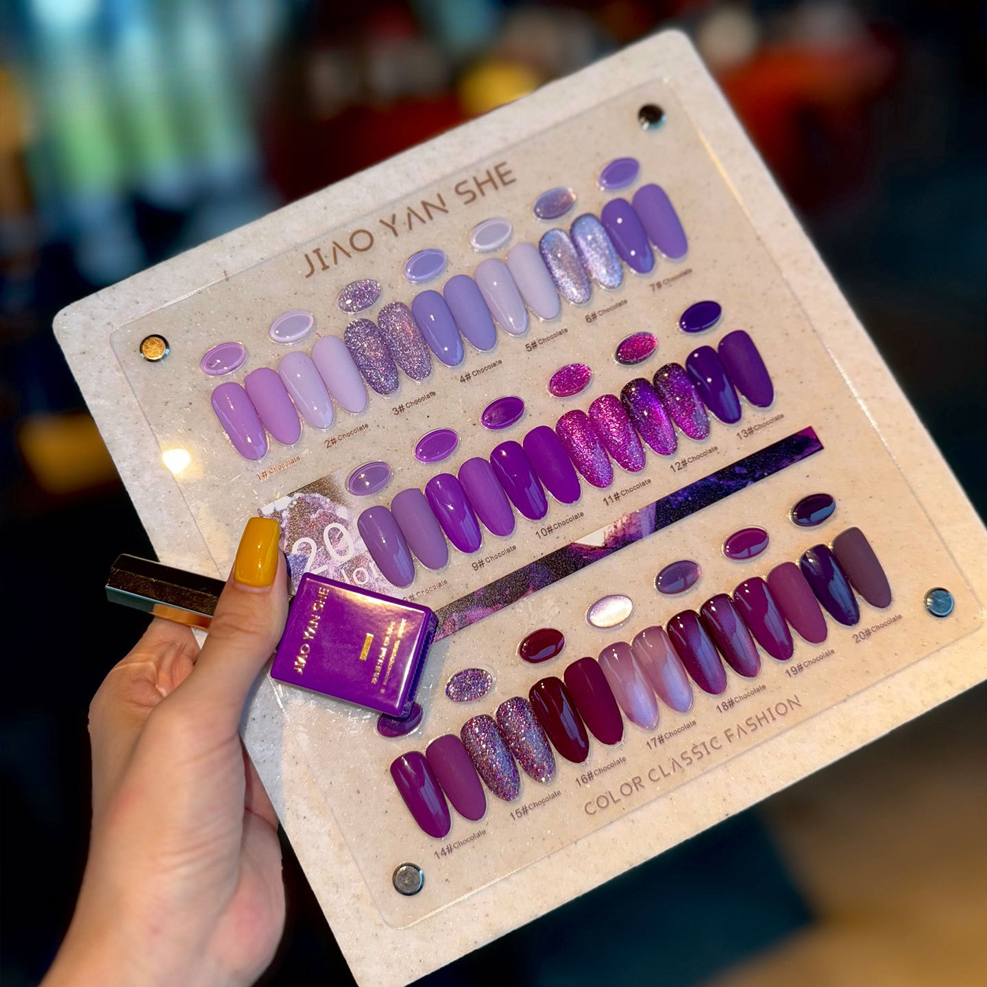 20Pcs/Set Purple Green Blue Co - Resin Glitter Pack recension och pris