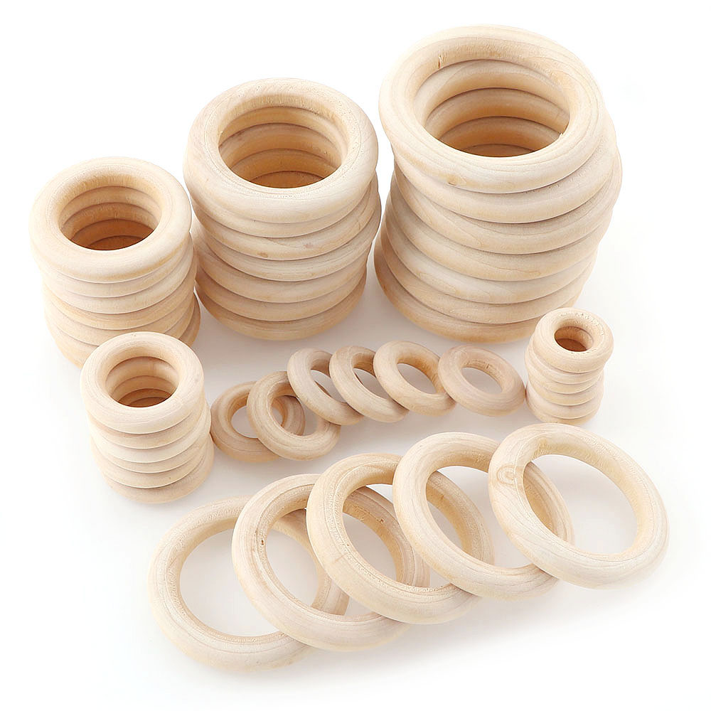 Unfinished Wooden Rings 20-60m - Wood Ring Blank recension och pris