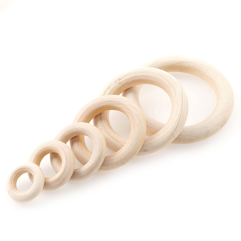 Unfinished Wooden Rings 20-60m - Wood Ring Blank recension och pris