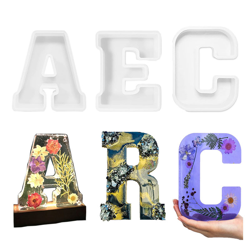 1pc A-Z Letter Silicone Molds  - Resin Craft Ideas recension och pris