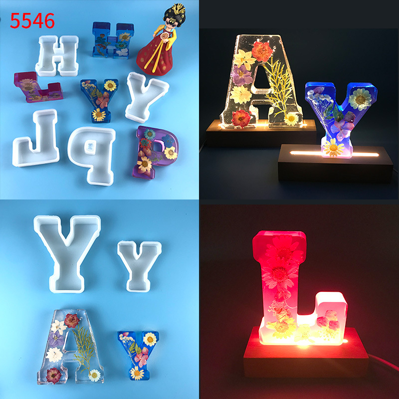 1pc A-Z Letter Silicone Molds  - Resin Craft Ideas recension och pris