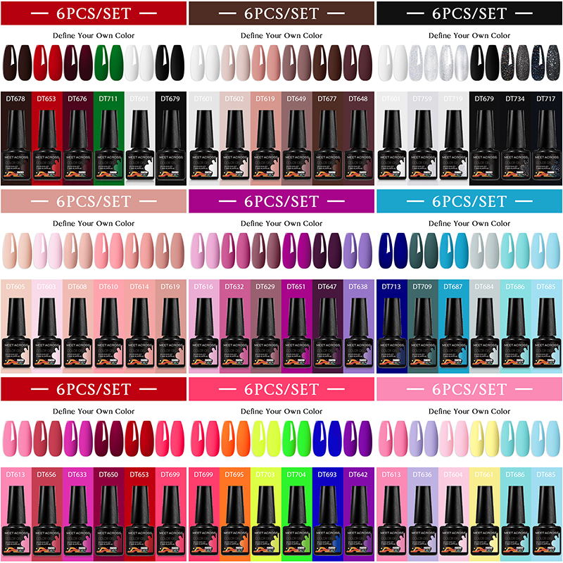 6Pcs/Set 7.3ml Sparkly Red Pin - Resin Glitter Pack recension och pris