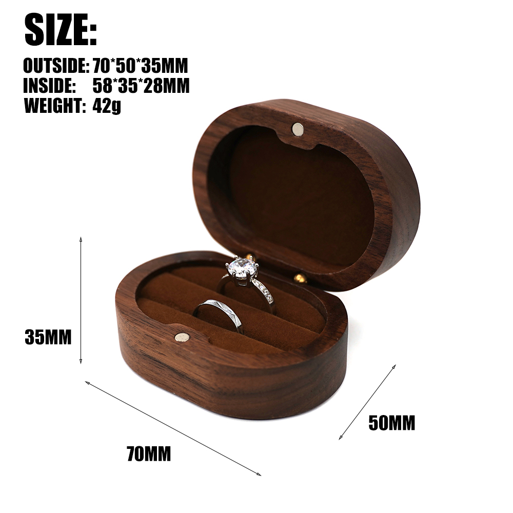 Marriage Engagement Wooden Rin - Wood Ring Blank recension och pris