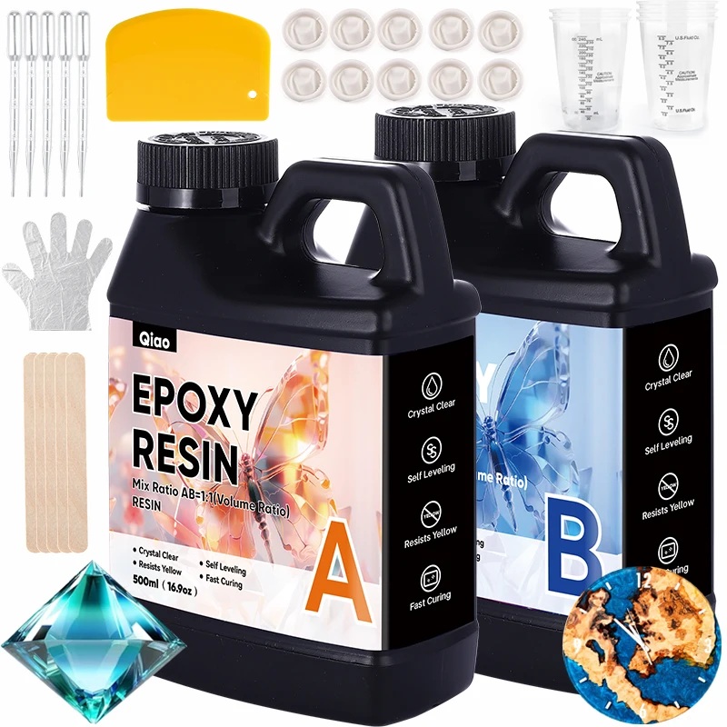 Anti-Yellowing Crystal Clear E - Resin Jewelry Kit recension och pris