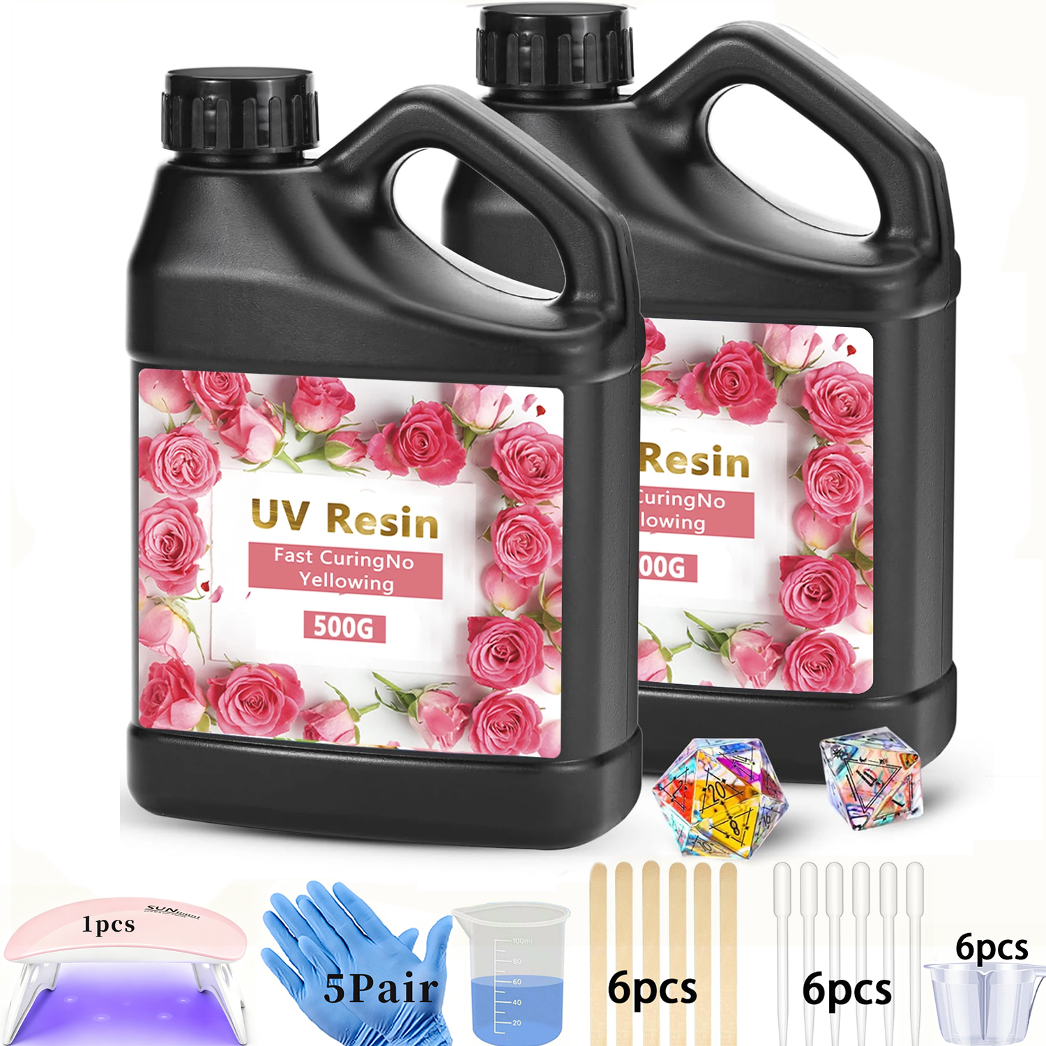 Crystal Clear&Low Odor,UV Ligh - Epoxy Uv Resin Kit recension och pris