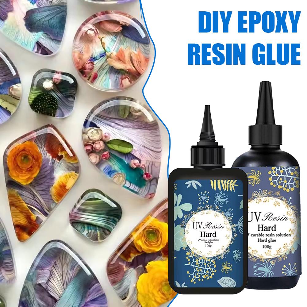 1/2Pcs Crystal Clear Hard UV R - Resin Craft Projects recension och pris