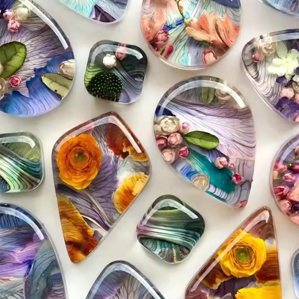 1/2Pcs Crystal Clear Hard UV R - Resin Craft Projects recension och pris