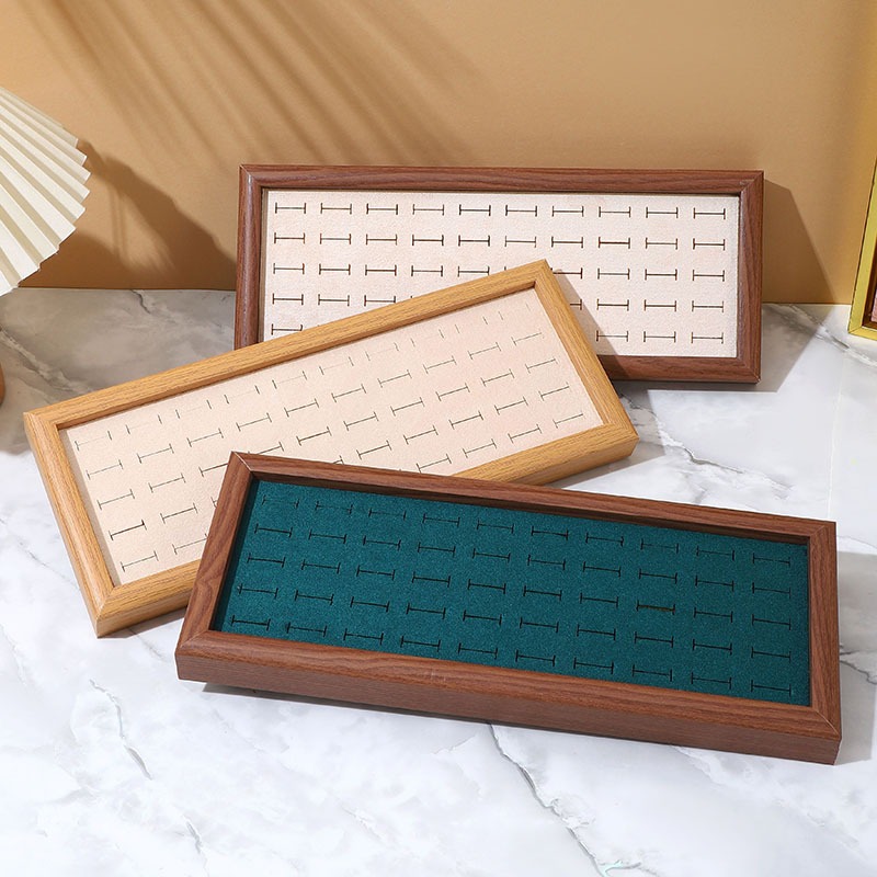 Fashion Jewelry Trays Velvet 5 - Wood Ring Blank recension och pris