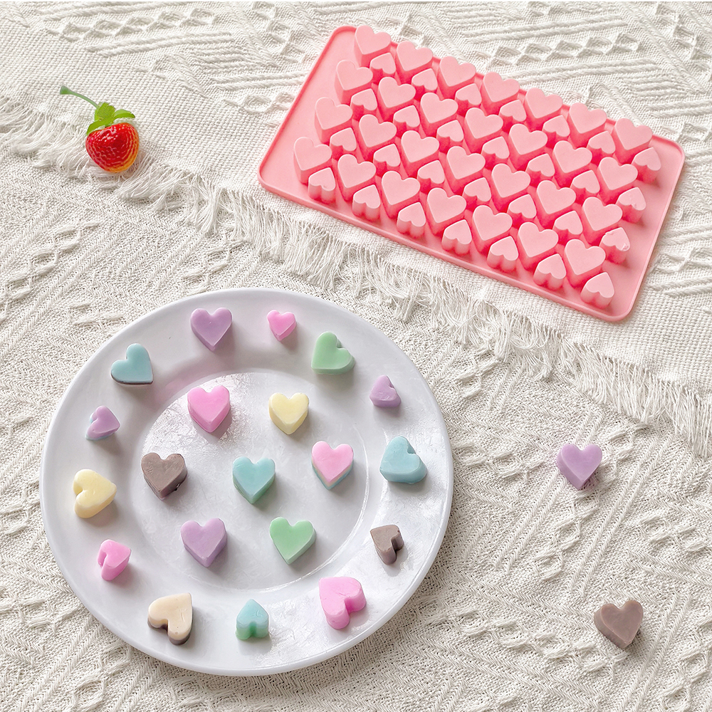 56 cavity size heart-shaped ch - Silicone Mold Tray recension och pris