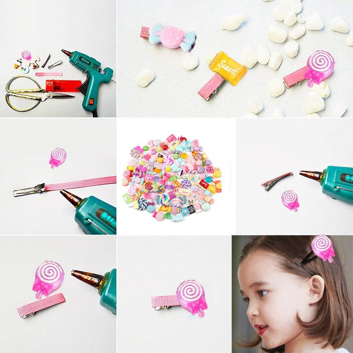30pcs Random Candy Slime Charm - Resin Jewelry Kit recension och pris