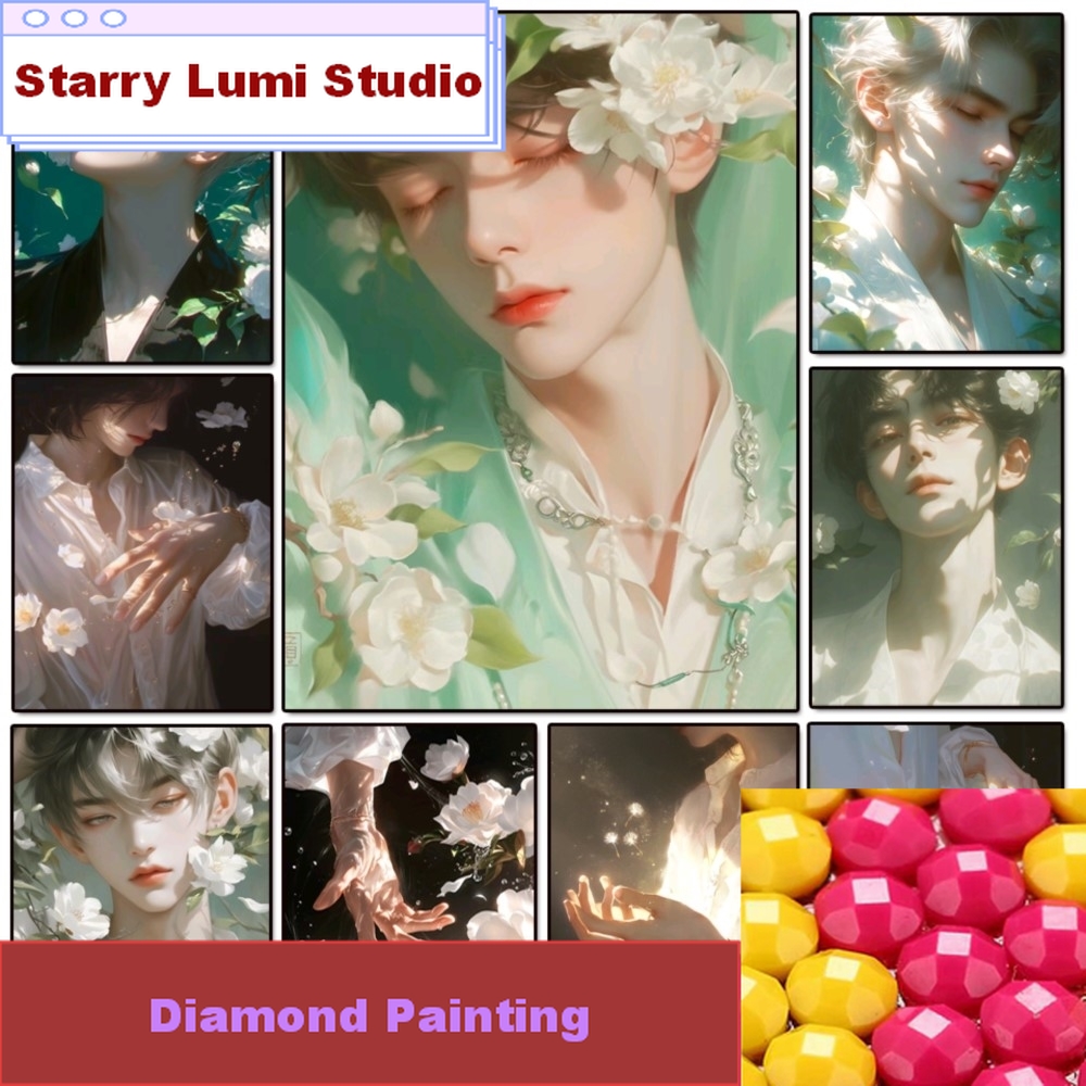 Handsome Boy 5d Diy Diamond Pa - Resin Jewelry Kit recension och pris