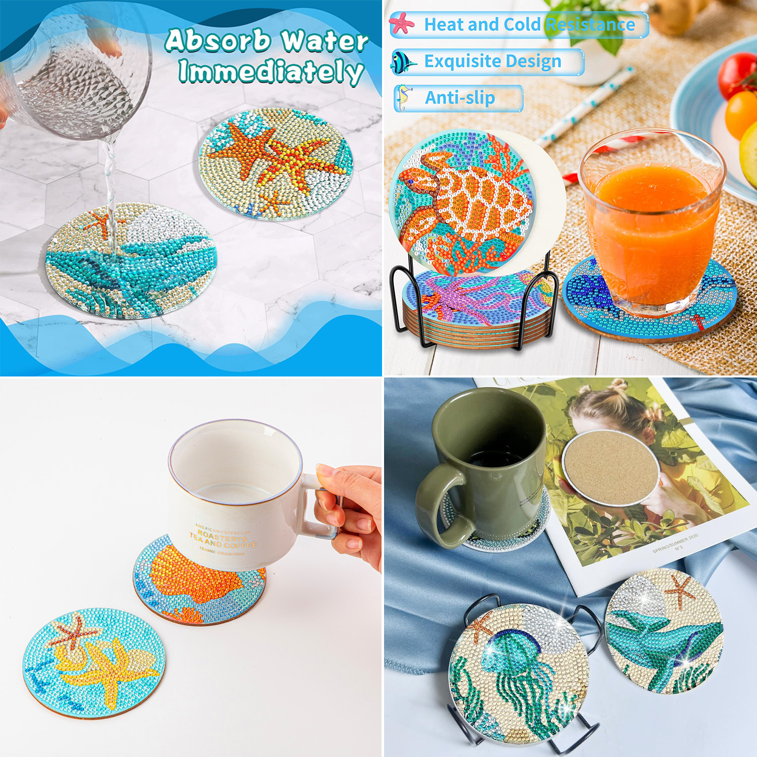 RUOPOTY 8pc/sets Diamond Paint - Resin Craft For Beginners recension och pris